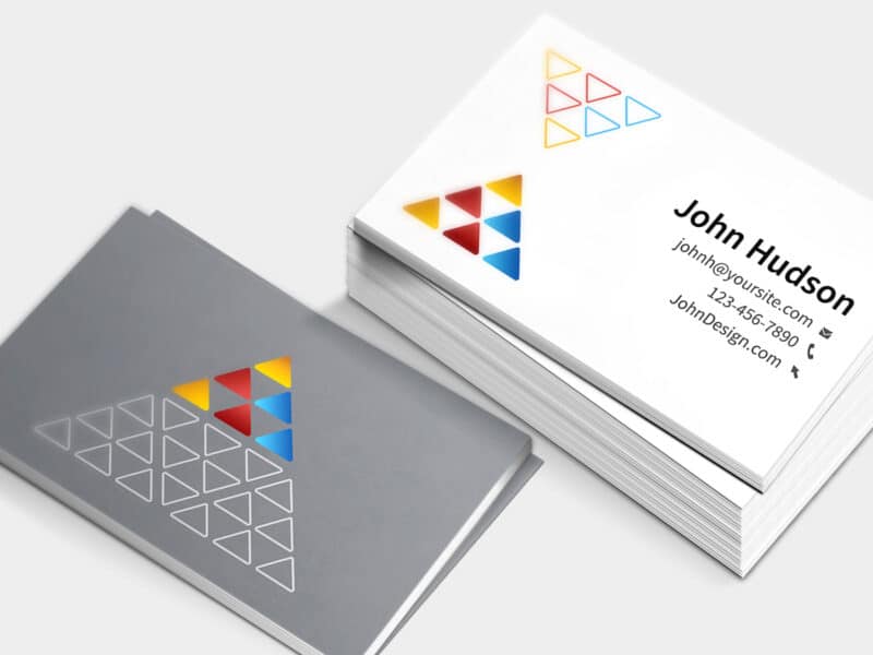 Classic Laminated Business Cards - Image 2