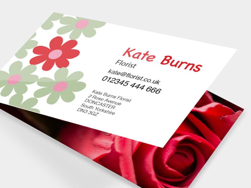 Folded Business Cards