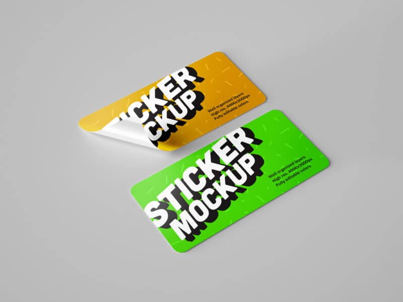 Individual Rectangle Stickers