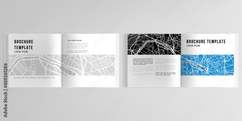 Square Half  Fold Leaflet - Image 2
