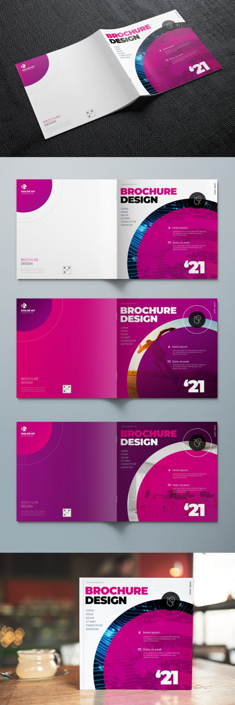 Square Half  Fold Leaflet - Image 3